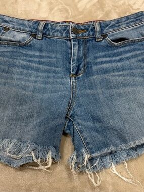 Talbots Heritage size 2 Light Blue Cut off Denim Jean Shorts with Frayed Hem